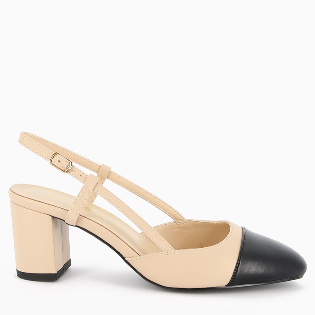 Vera Slingback Creme und Beige