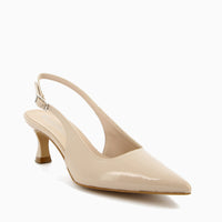 Delia Slingback Naplak Beige