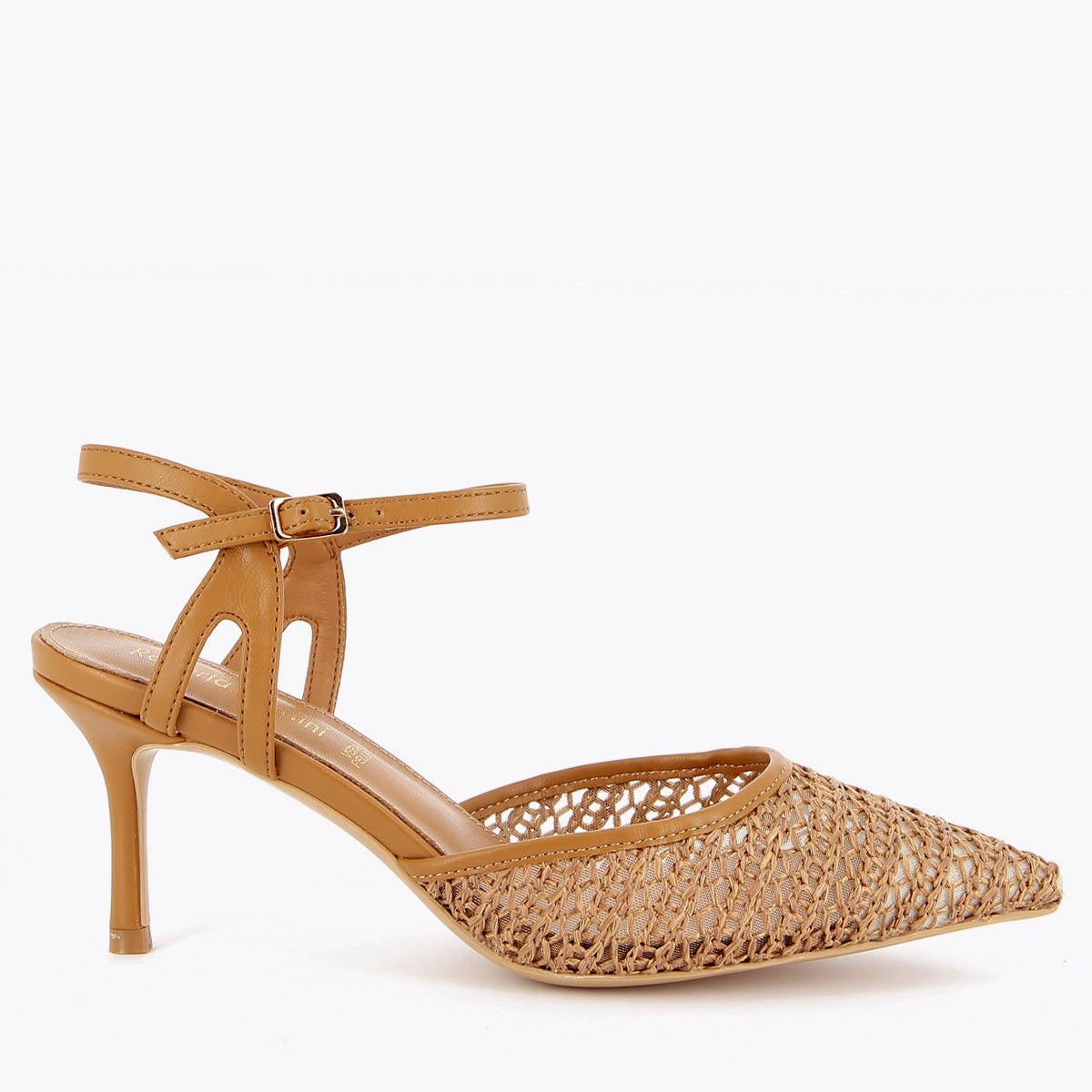Oriana Slingback Raffia Gewebt Schwarz