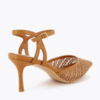 Oriana Slingback Raffia Gewebt Schwarz