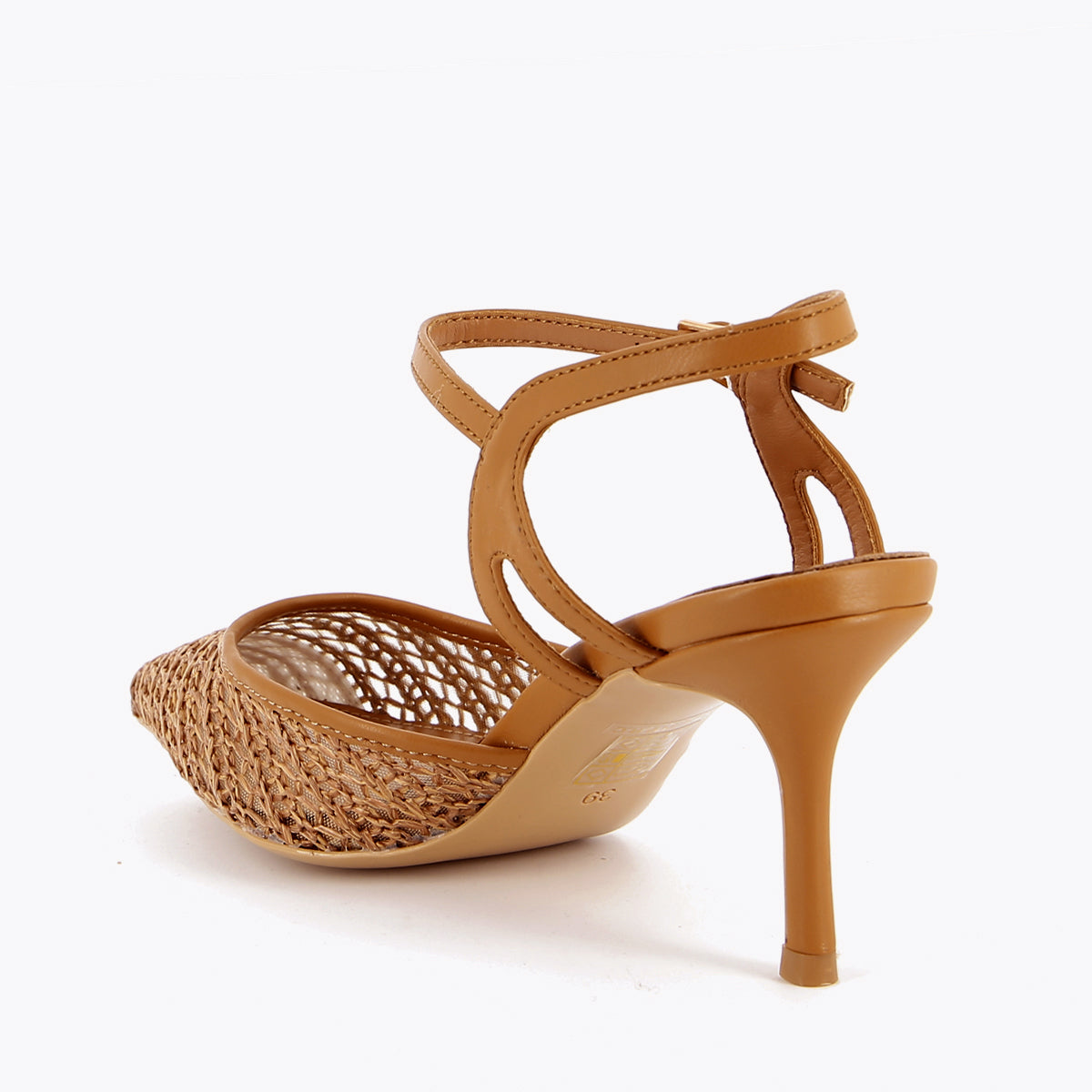 Oriana Slingback Raffia Gewebt Schwarz