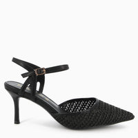 Oriana Slingback Raffia Gewebt Schwarz