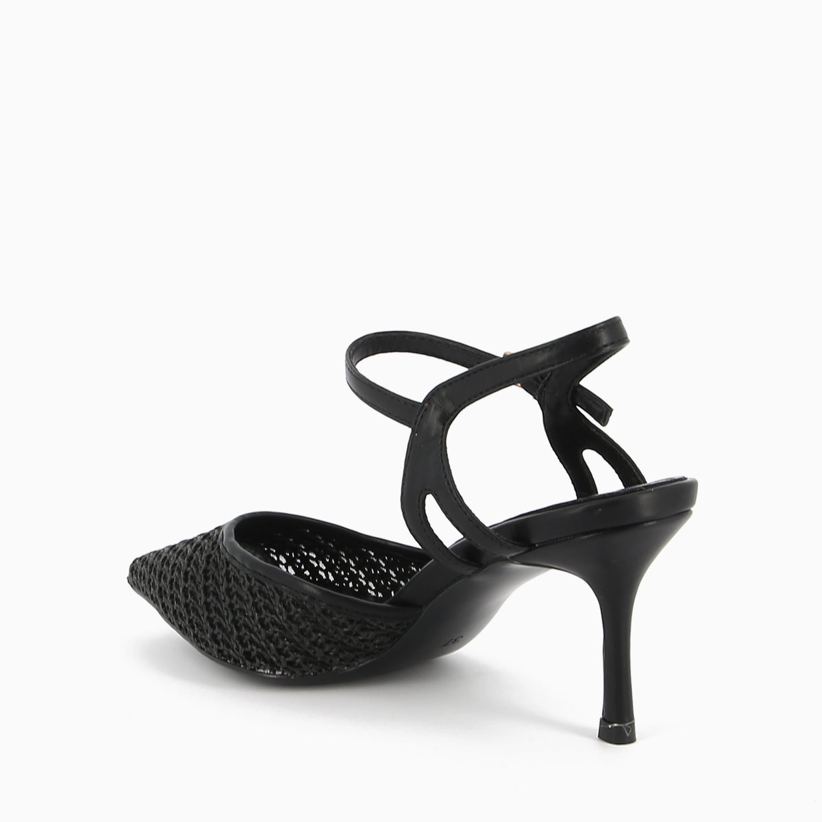 Oriana Slingback Raffia Gewebt Schwarz