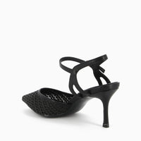 Oriana Slingback Raffia Gewebt Schwarz
