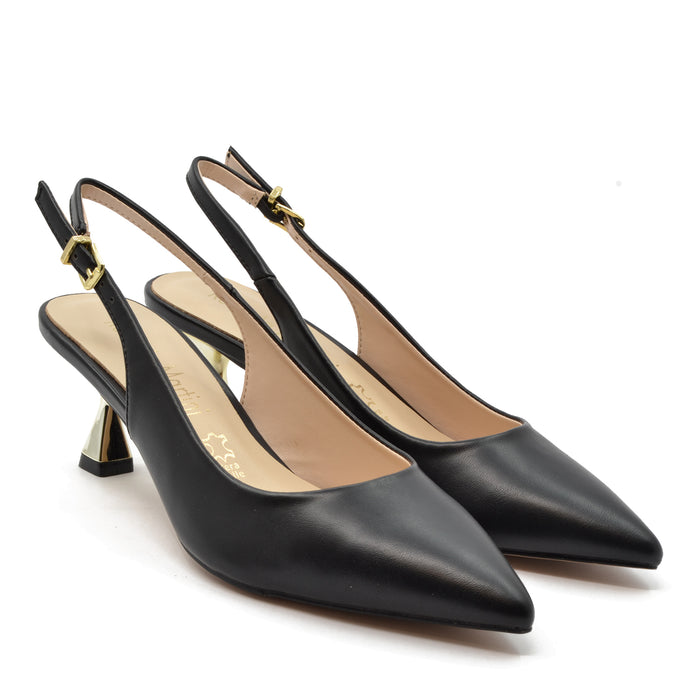 Lisa Pumps mit schwarzem Riemen