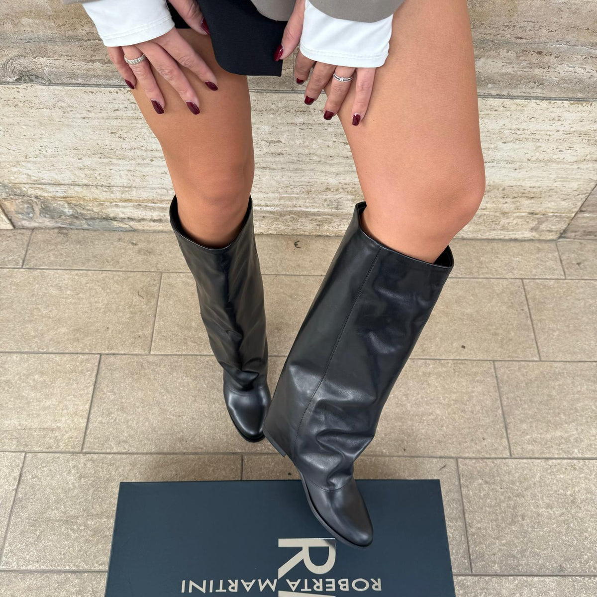 Sofia Schwarzer Stiefel