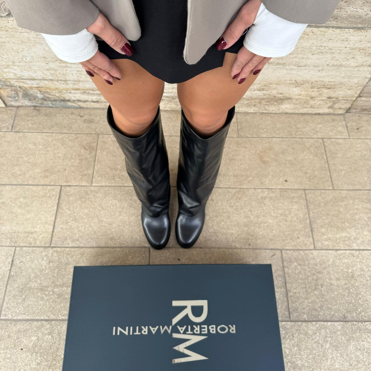 Sofia Schwarzer Stiefel