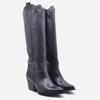 Hanna Stiefel aus schwarzem Leder