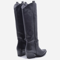 Hanna Stiefel aus schwarzem Leder