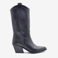 Hanna Stiefel aus schwarzem Leder