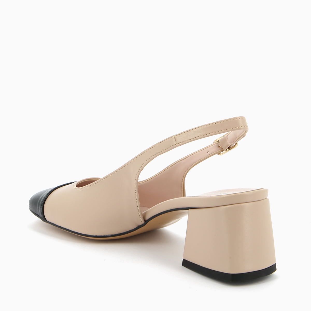 Chiara Slingback Beige-Schwarz