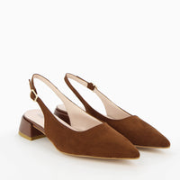 Noemi Dekolleté-Ballerina mit schwarzem Riemen