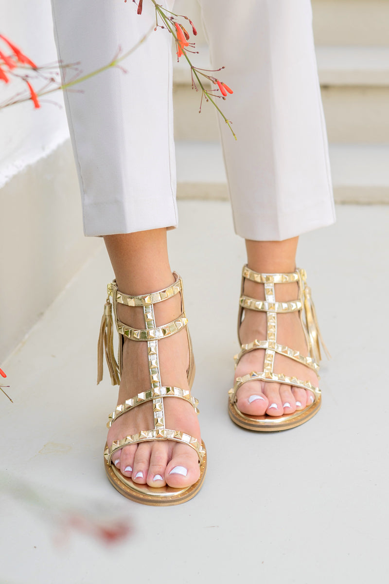 Athena Sandale mit Nieten