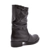 Rosiger schwarzer Wadenstiefel