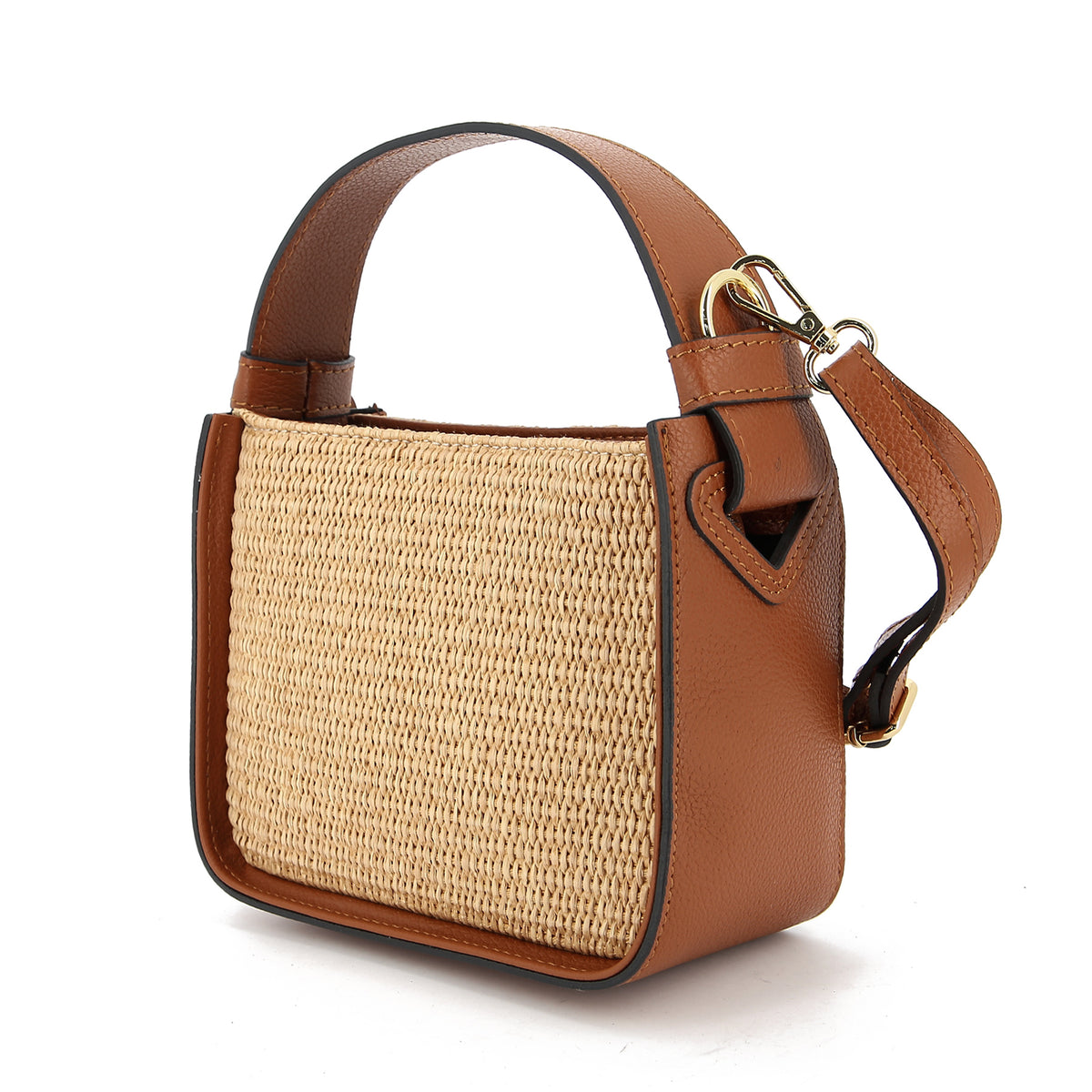 Borsa St. Tropez in Pelle e Rafia