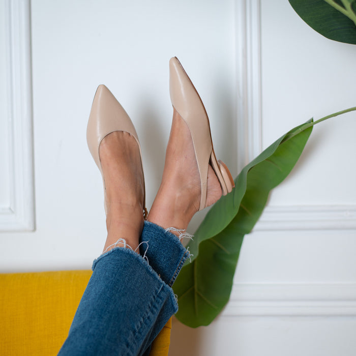 Slingback-Ballerina Isabel Beige