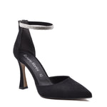 Tracy Schwarze Pumps mit Strassriemen