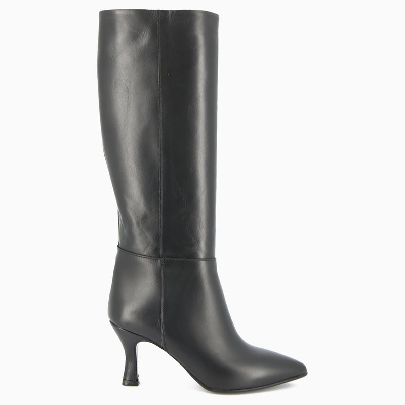 Hanna Stiefel aus schwarzem Leder