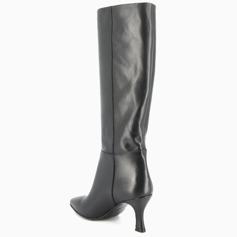 Hanna Stiefel aus schwarzem Leder
