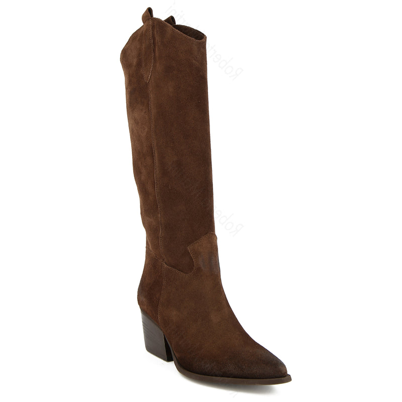 Hanna Stiefel aus schwarzem Leder