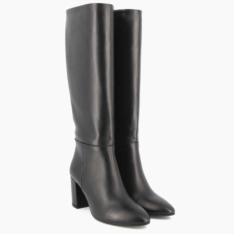 Hanna Stiefel aus schwarzem Leder