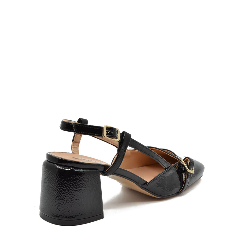 Jane Slingback-Pumps mit schwarzem Riemen