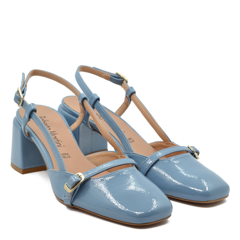 Jane Slingback-Pumps mit Sky Strap