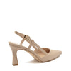 Laura Slingback-Pumps mit beigem Riemen