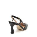 Laura Slingback-Pumps mit schwarzem Riemen