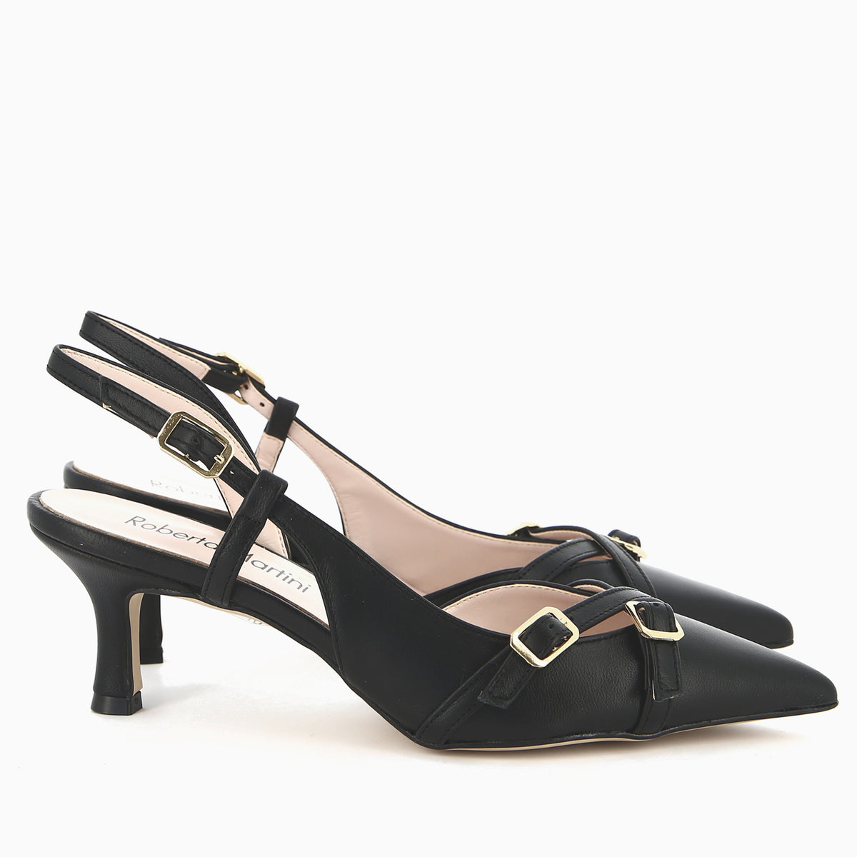 Slingback Alba in Vera Pelle Nappa