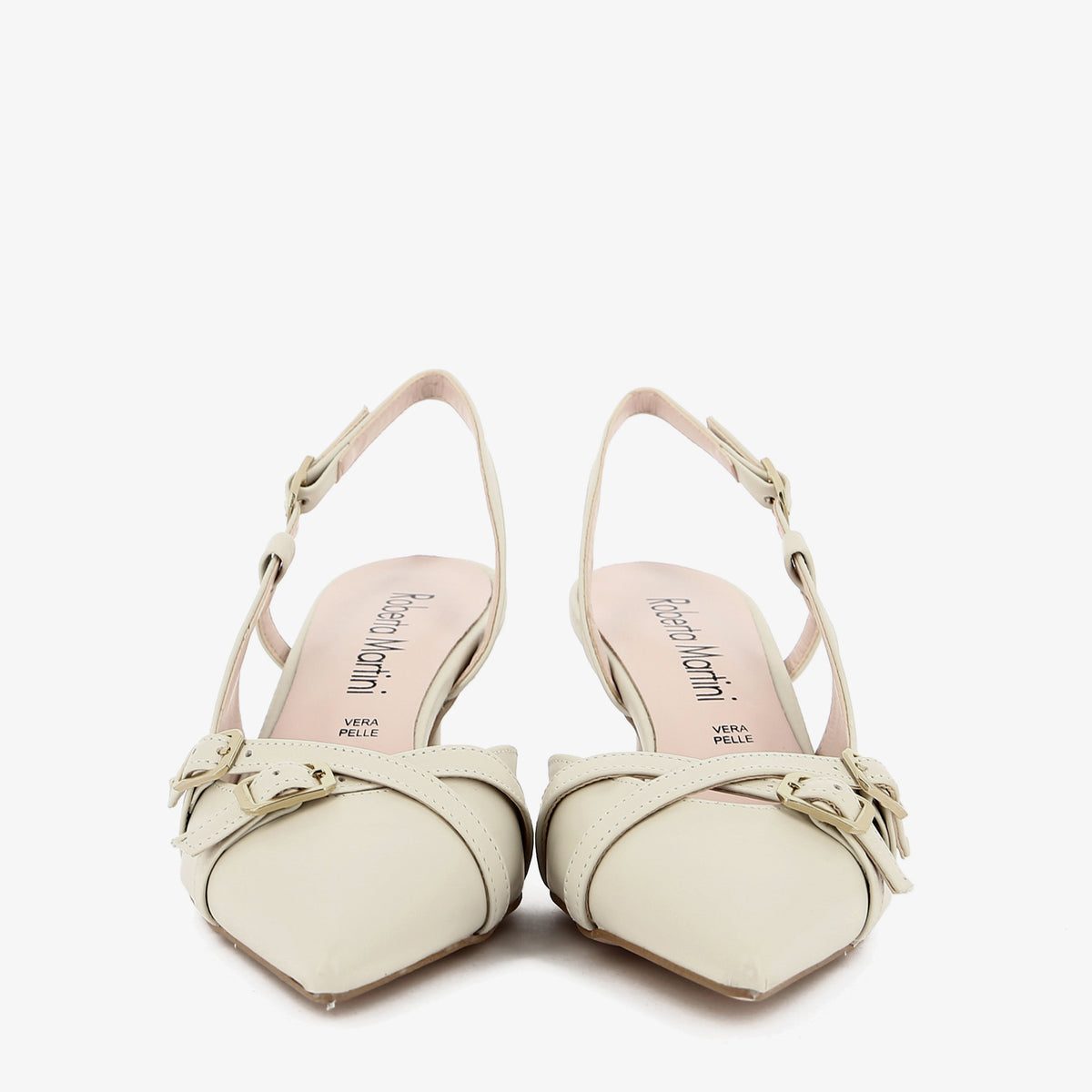 Slingback Alba in Vera Pelle Nappa