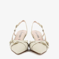 Slingback Alba in Vera Pelle Nappa