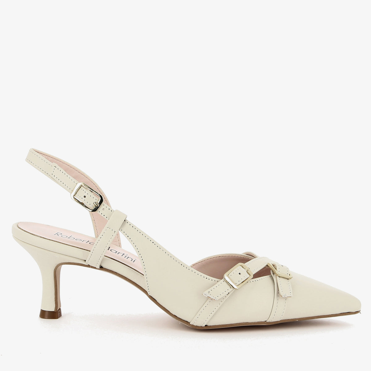 Slingback Alba in Vera Pelle Nappa