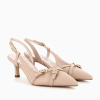Slingback Alba in Vera Pelle Nappa