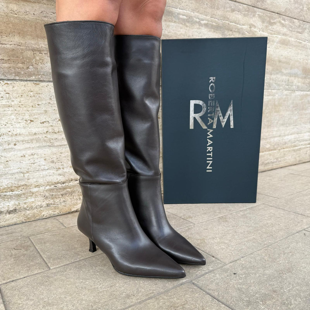 Lucy Schwarzer Lederstiefel