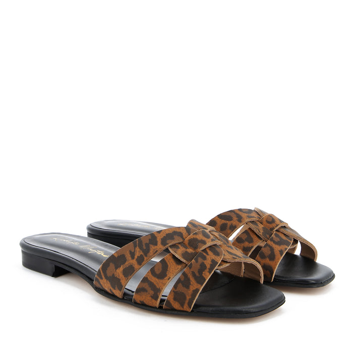 Sandale York Schwarz Nappa