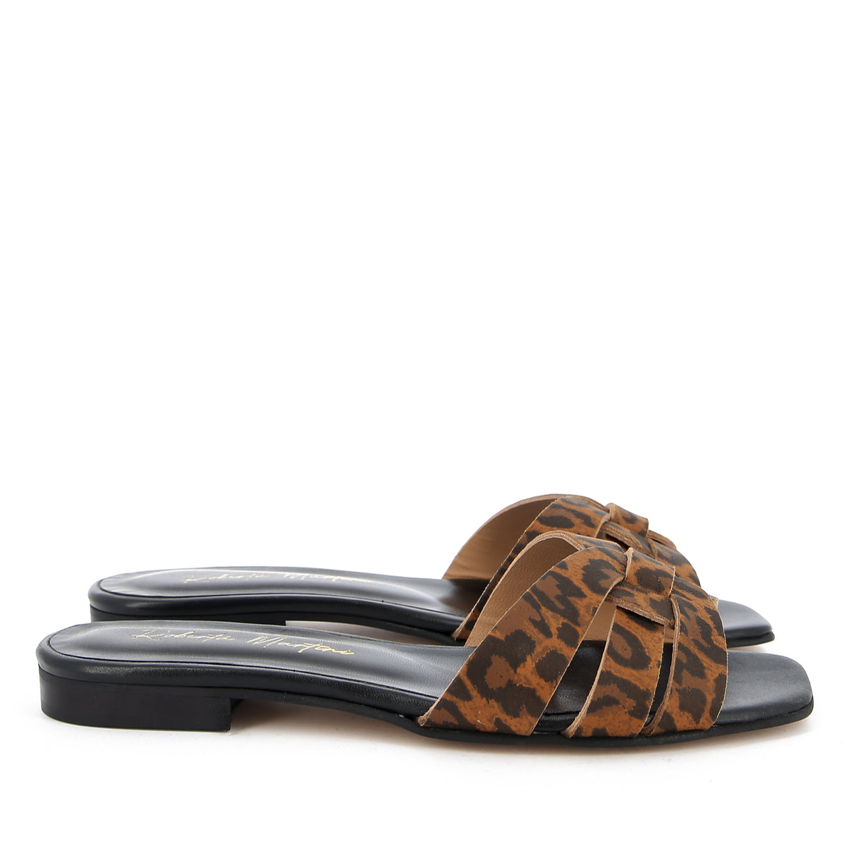 Sandale York Schwarz Nappa