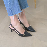 Slingback Alison Nappa Nero