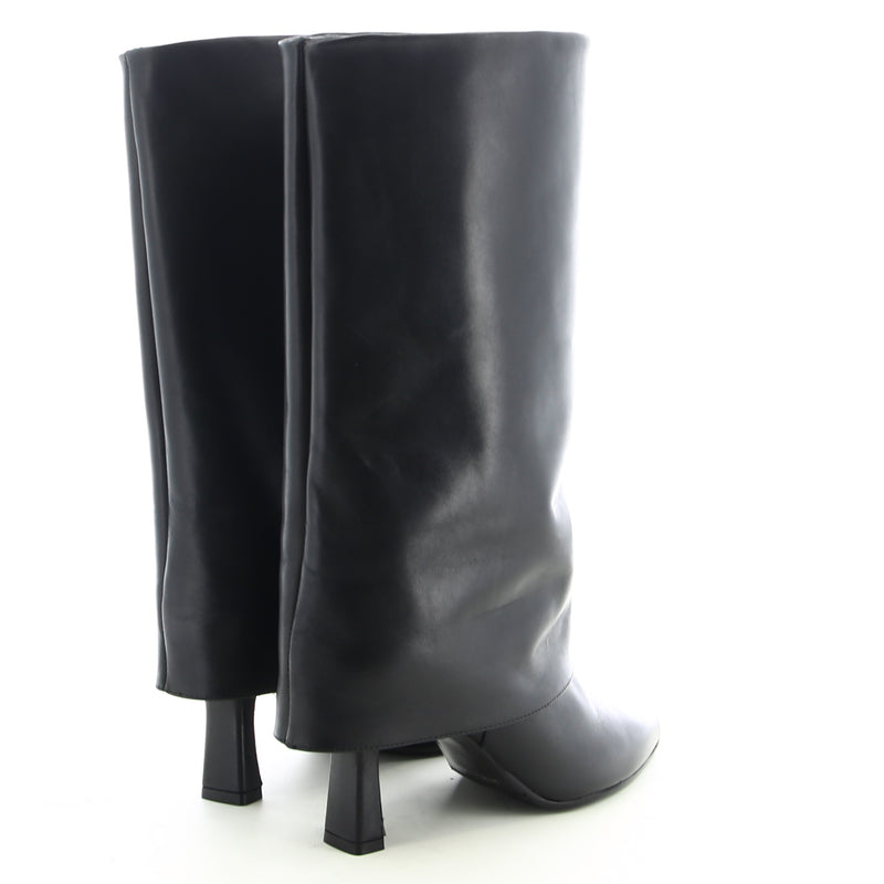 Goldie Leder Texan Boot Schwarz