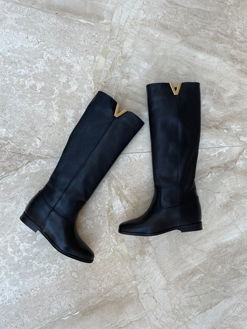 Elodie Stiefel gold Accessoire Schwarz