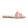 Flache Sandale in Paris Pink