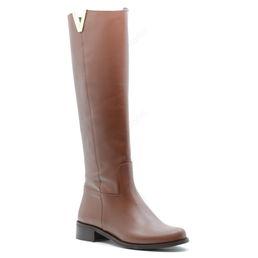 Vivian Boot Gold-Accessoire Leder