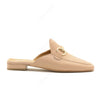 Beige Nappa Isabel Mules